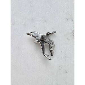Vintage Sterling Fort Lauderdale Dolphin Charm, Silver Vintage Charms